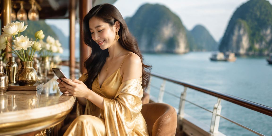 Người dùng Việt Nam tham gia cá cược trực tuyến tại vịnh Hạ Long
