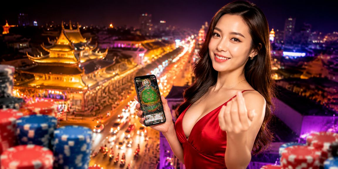 Không khí cá cược thể thao trực tuyến ban đêm tại Huế với ánh đèn neon rực rỡ